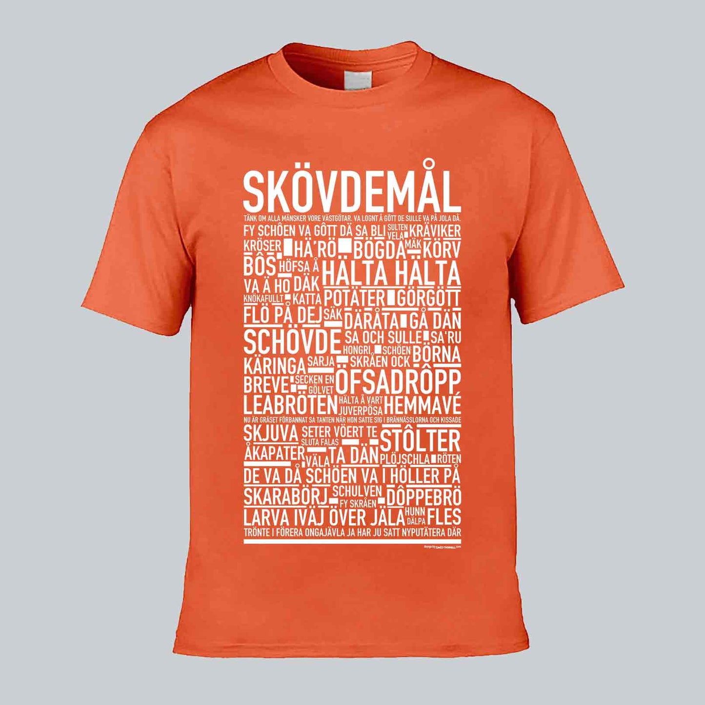 Skövdemål Dialekt Text T-shirt