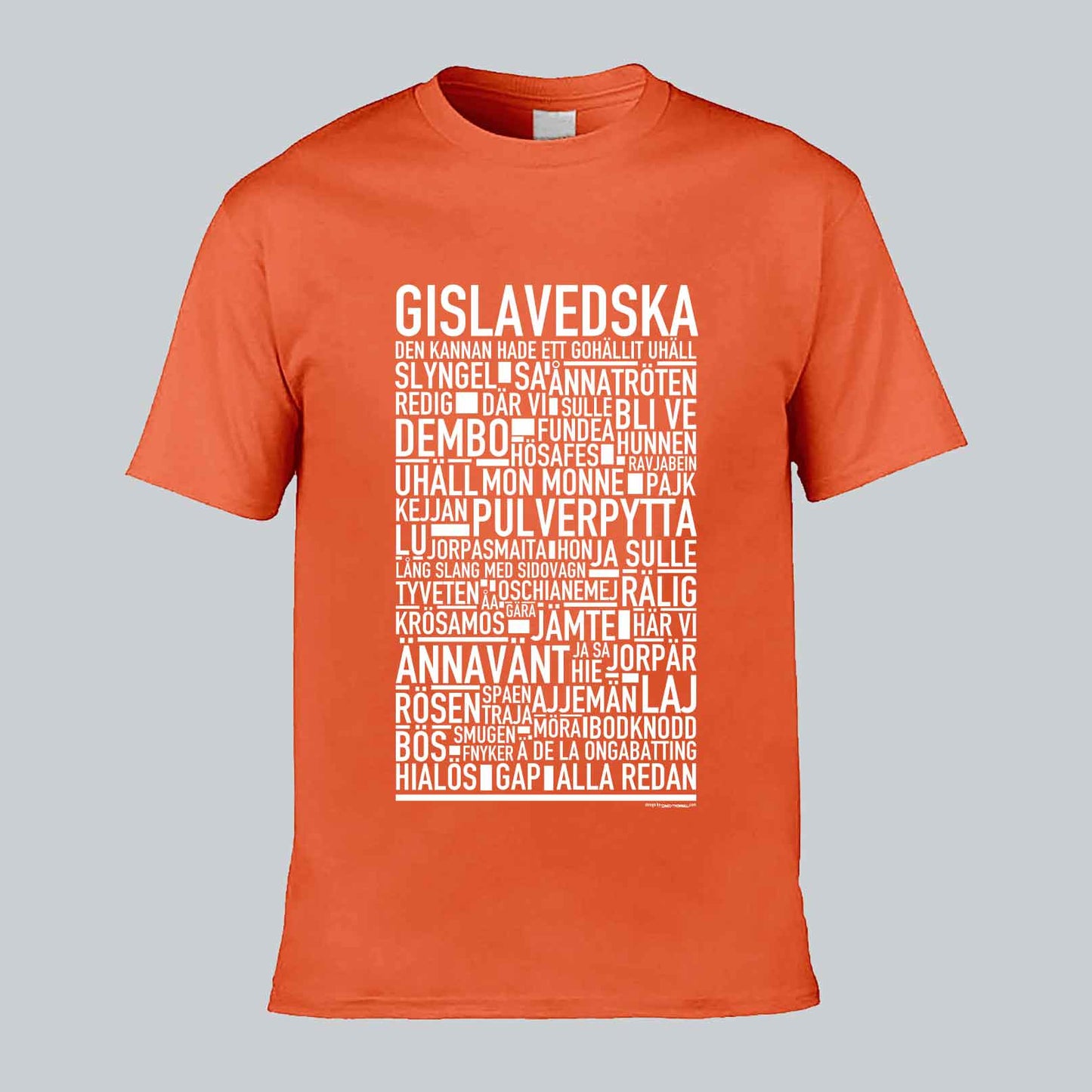 Gislavedska Dialekt Text T-shirt