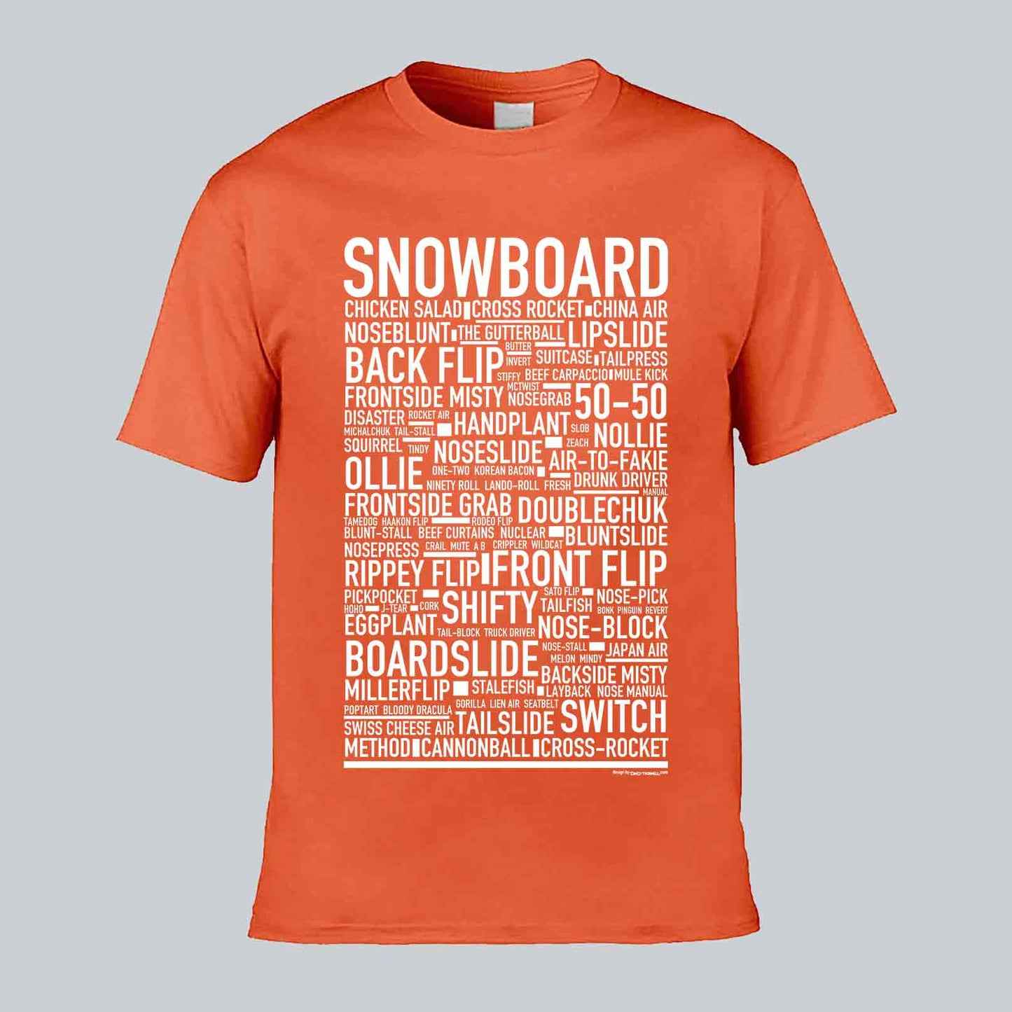 Snowboard Text T-shirt