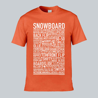 Snowboard Text T-shirt