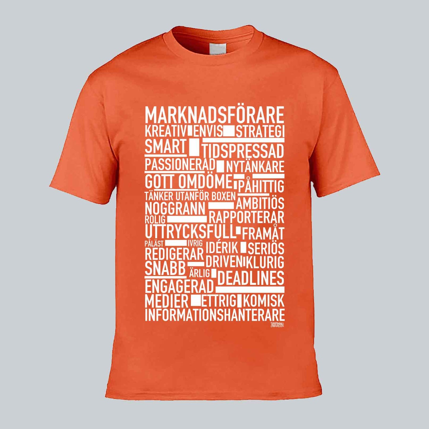 Marknadsförare Text T-shirt