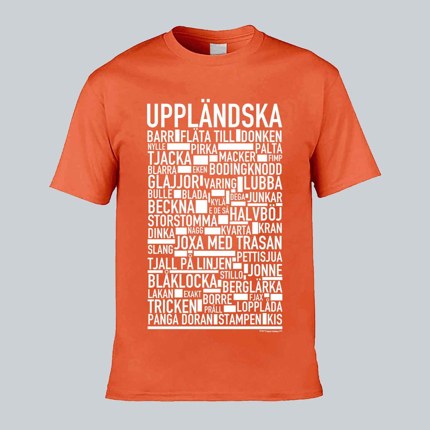 Uppländska Dialekt Text T-shirt