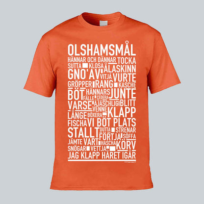 Olshamsmål Dialekt Text T-shirt