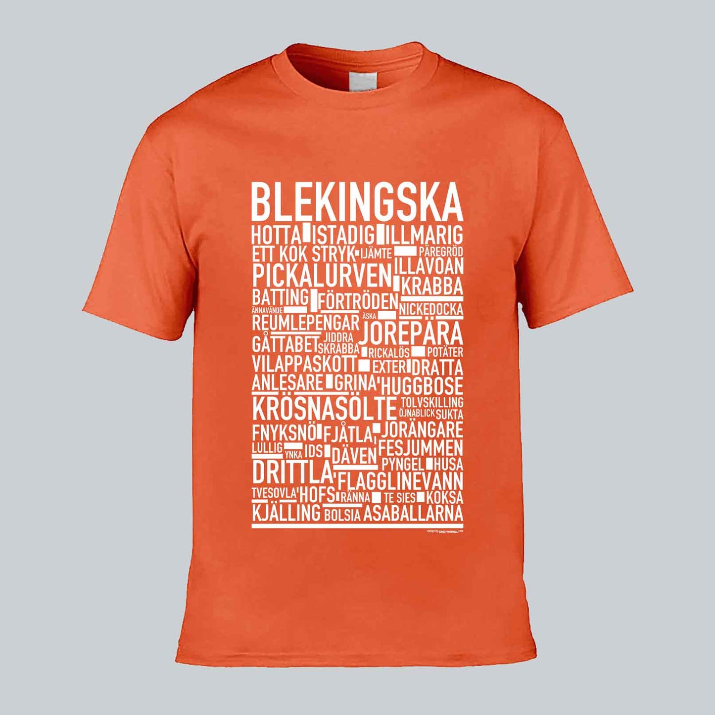 Blekingska Dialekt Text T-shirt