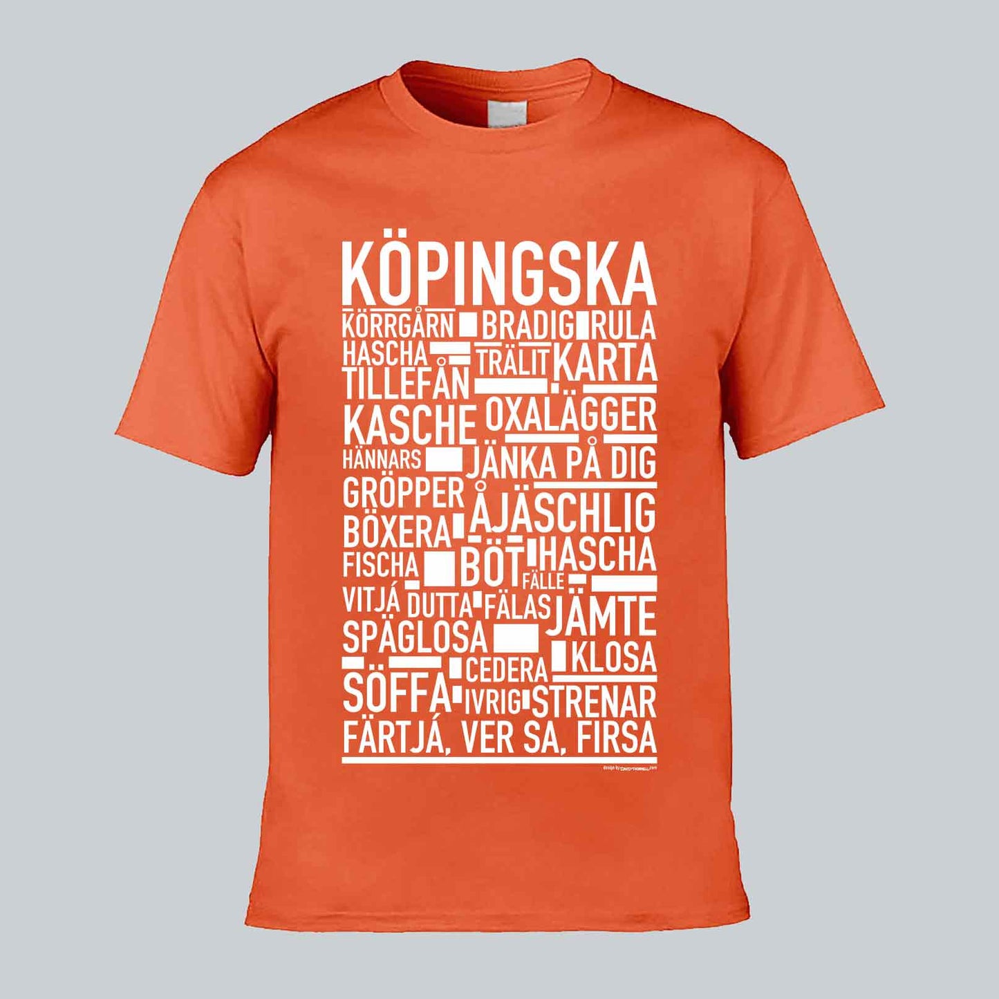Köpingska Dialekt Text T-shirt