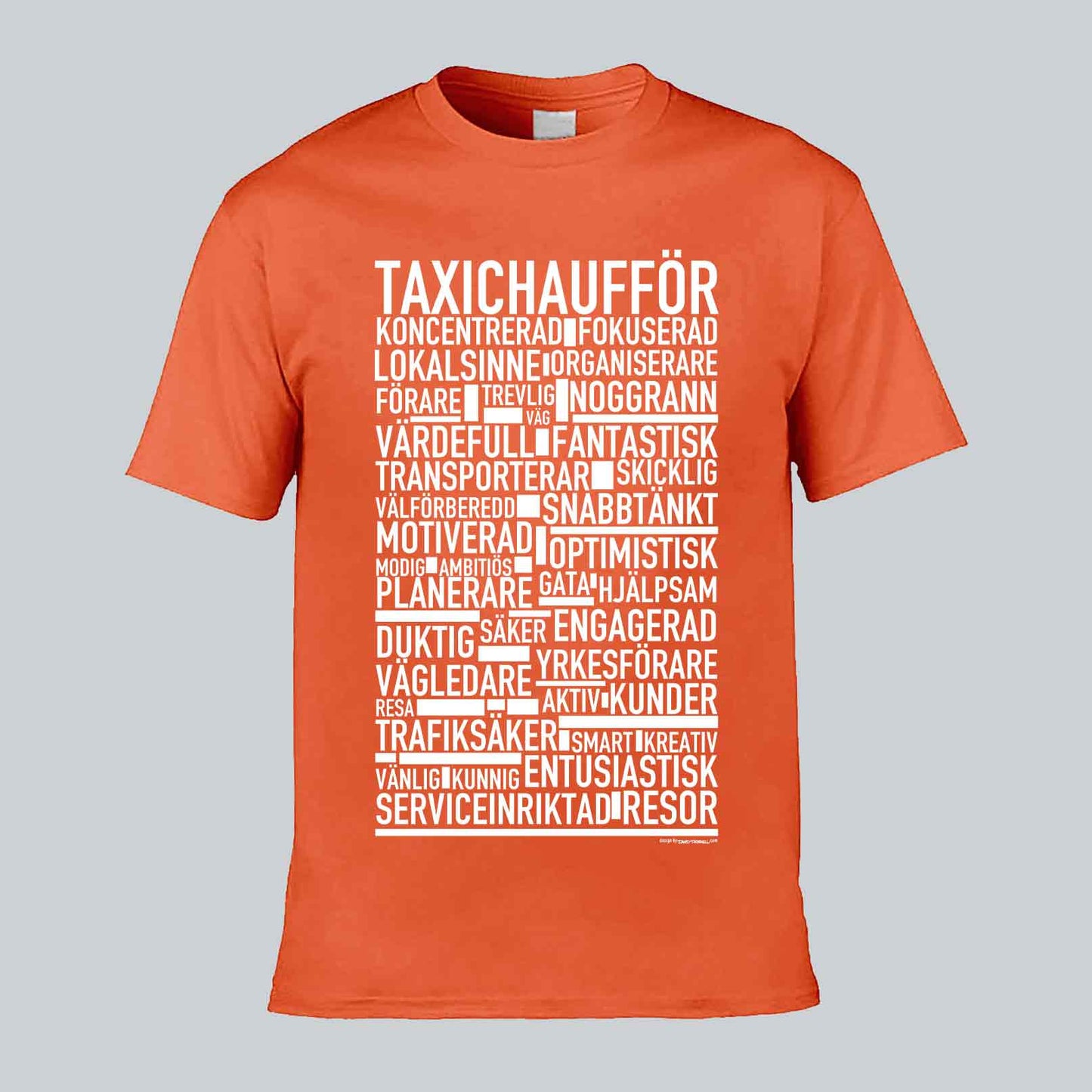 Taxichaufför Text T-shirt
