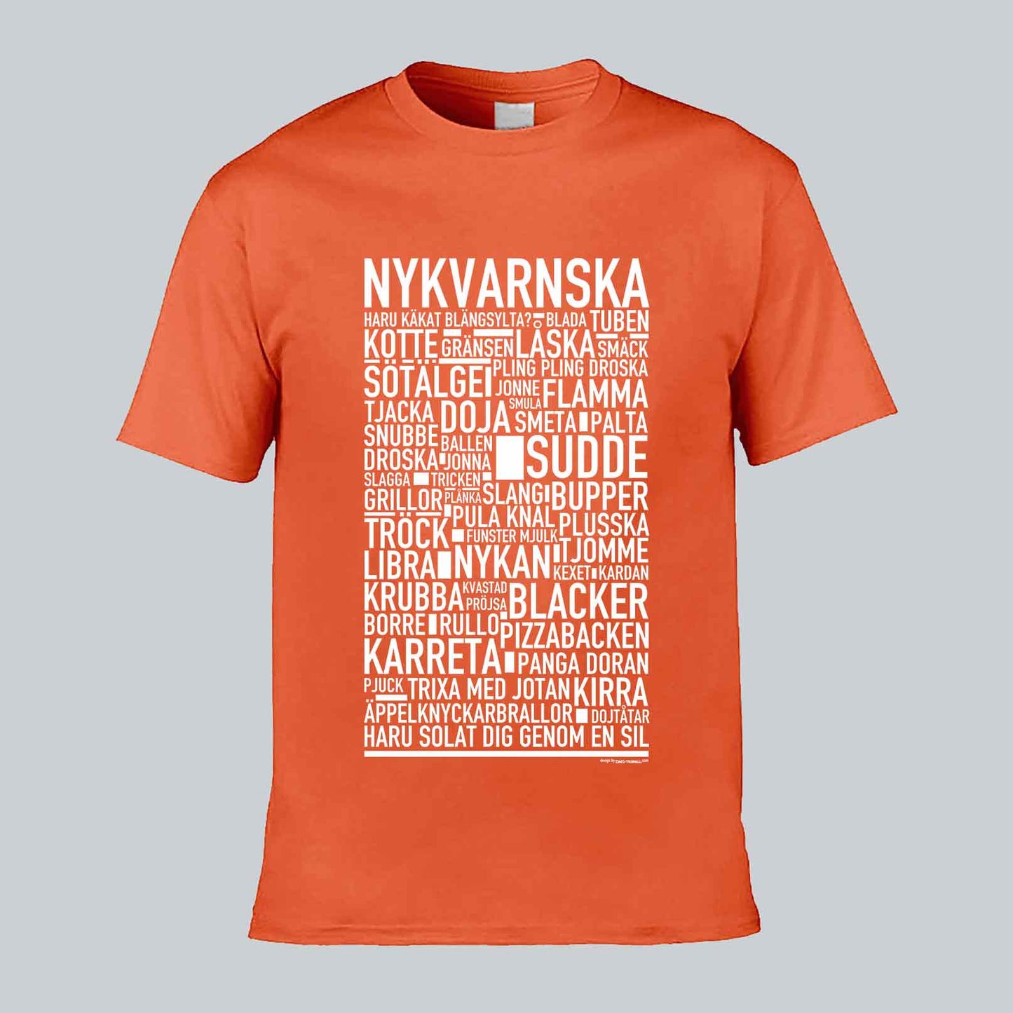 Nykvarnska Dialekt Text T-shirt
