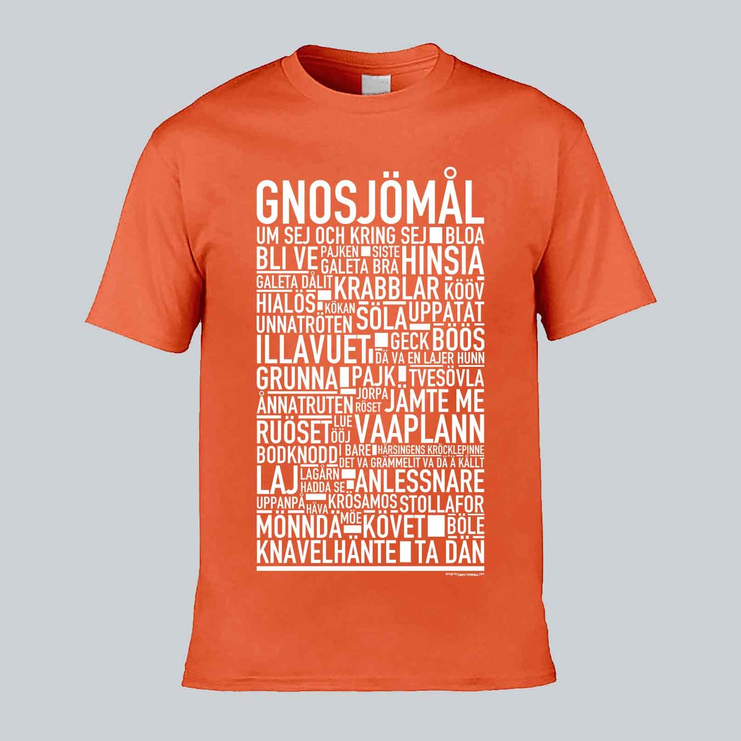 Gnosjömål Dialekt Text T-shirt
