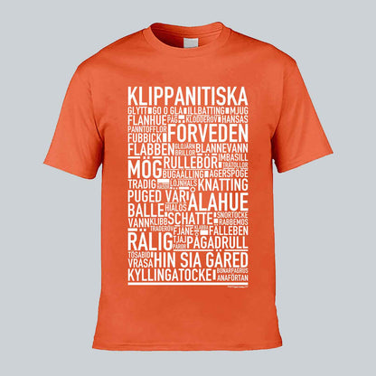 Klippanitiska Dialekt Text T-shirt