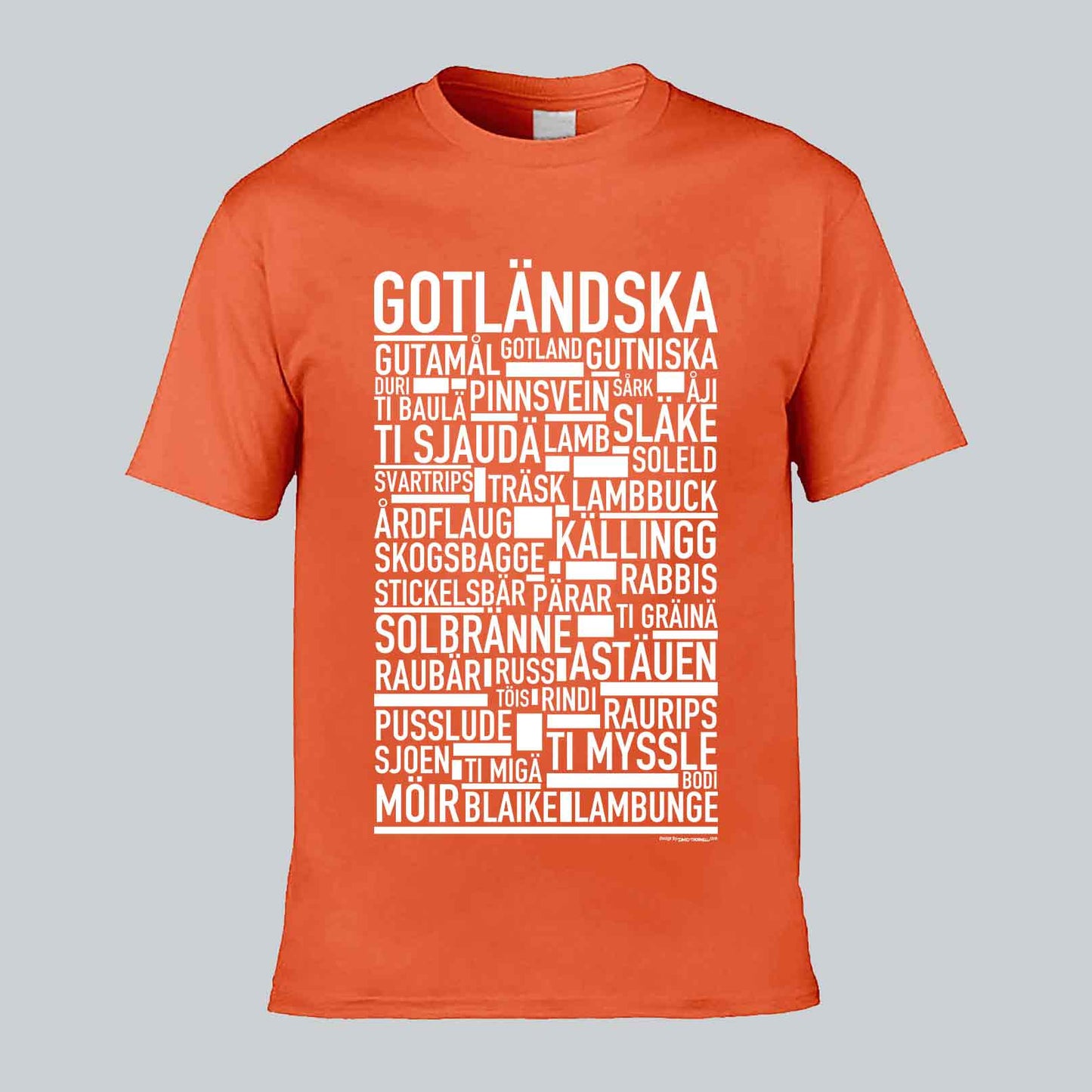 Gotländska Dialekt Text T-shirt