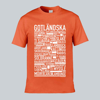 Gotländska Dialekt Text T-shirt