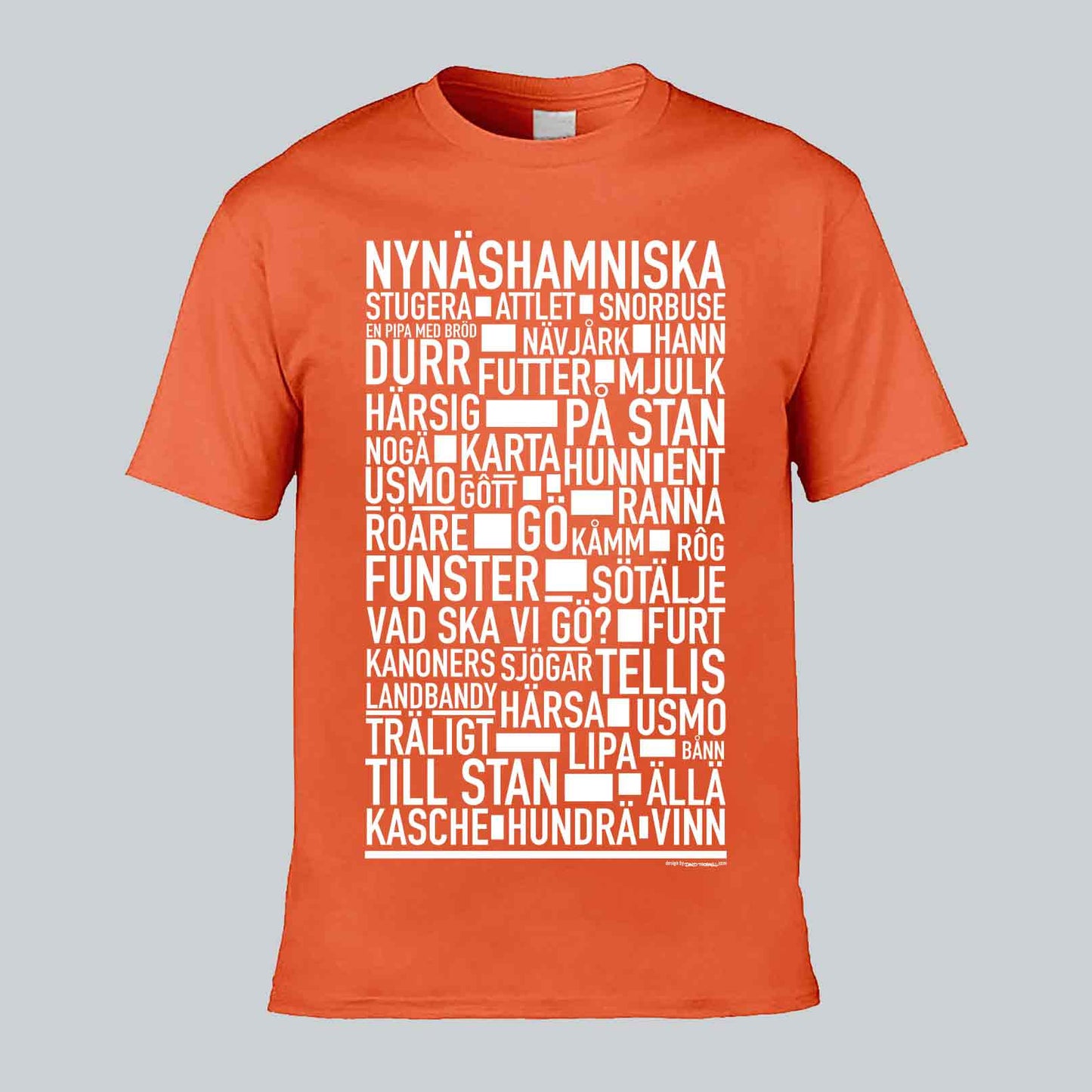 Nynäshamnitiska Dialekt Text T-shirt