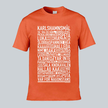 Karlshamnsmål Dialekt Text T-shirt