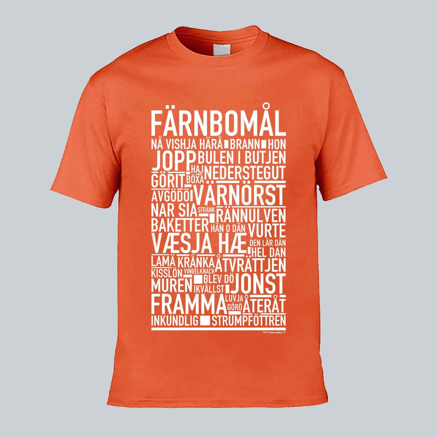 Färnbomål Dialekt Text T-shirt