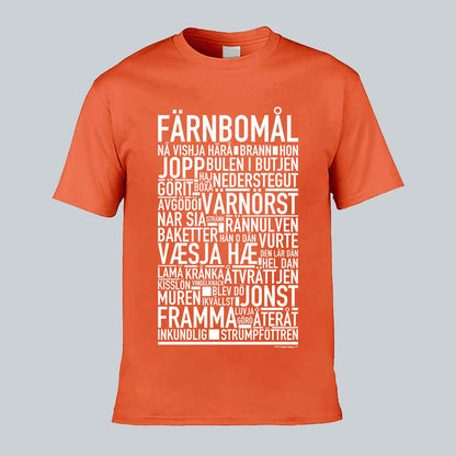 Färnbomål Dialekt Text T-shirt