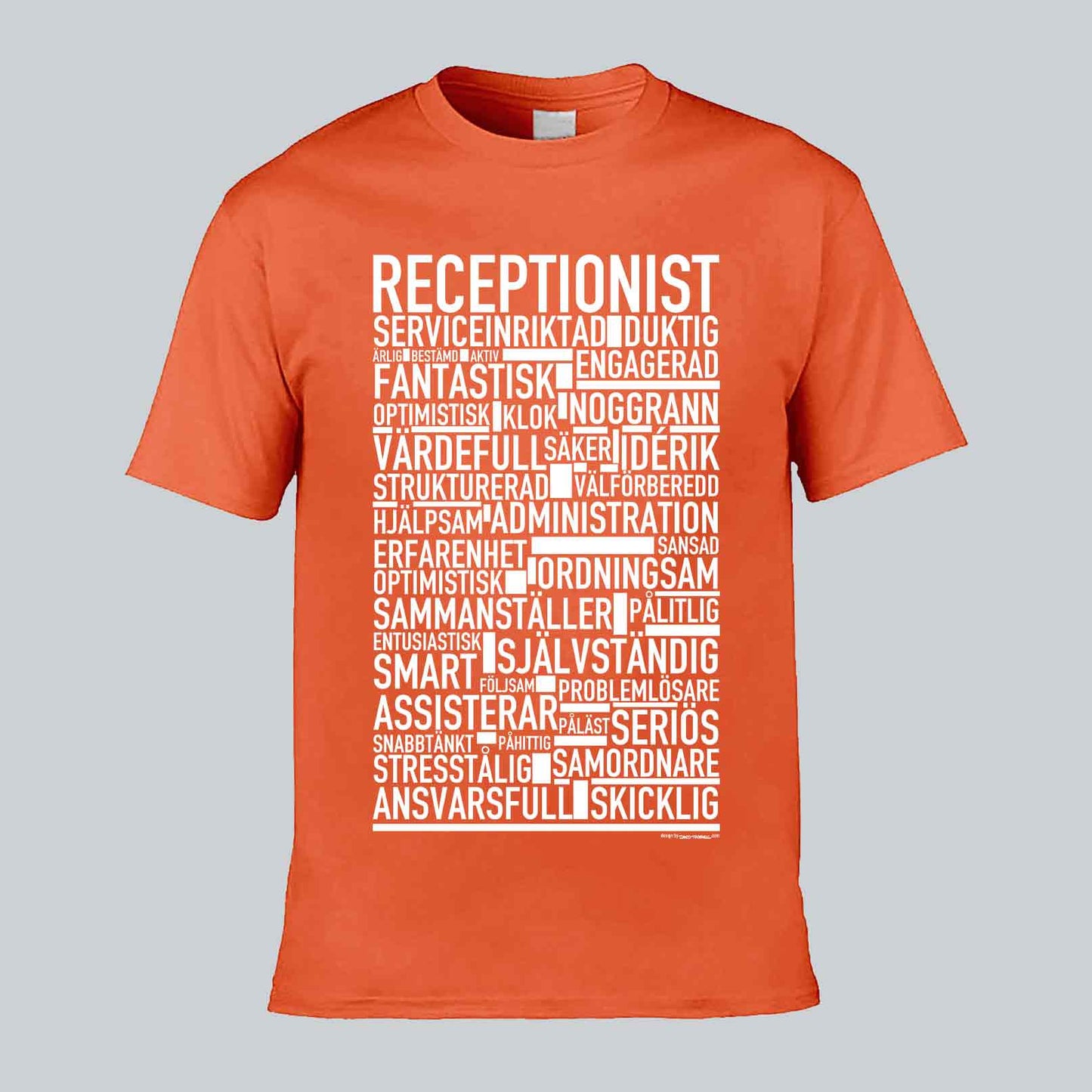 Receptionist Text T-shirt