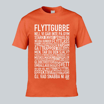 Flyttgubbe Text T-shirt