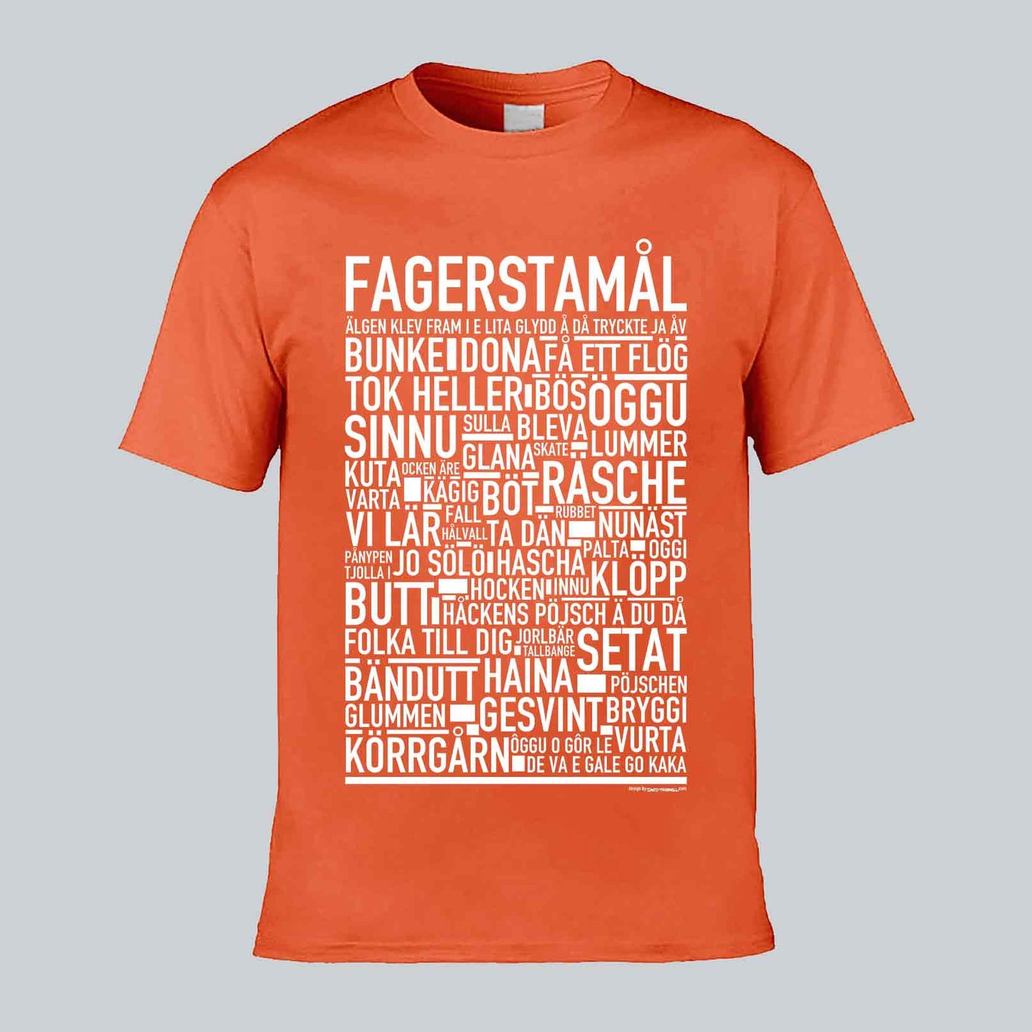 Fagerstamål Dialekt Text T-shirt
