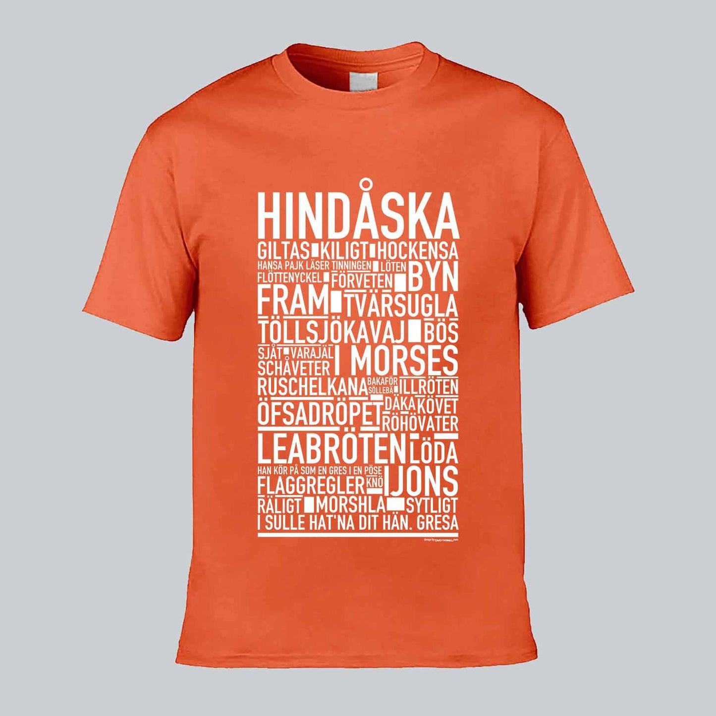 Hindåska Dialekt Text T-shirt