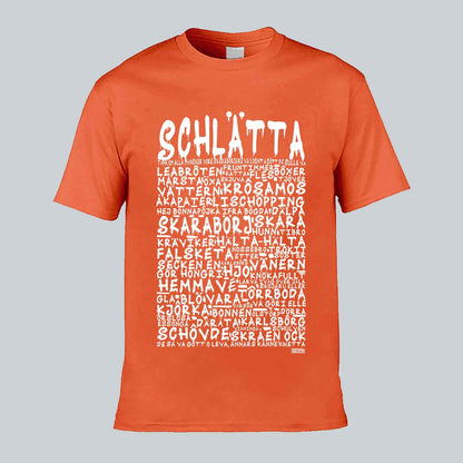 Schlätta Graffiti Dialekt Text T-shirt