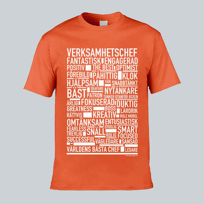 Verksamhetschef Text T-shirt