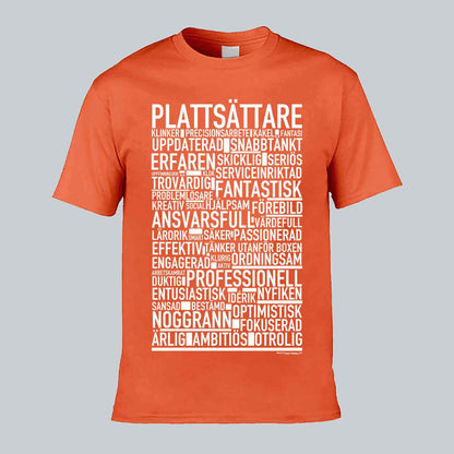 Plattsättare Text T-shirt