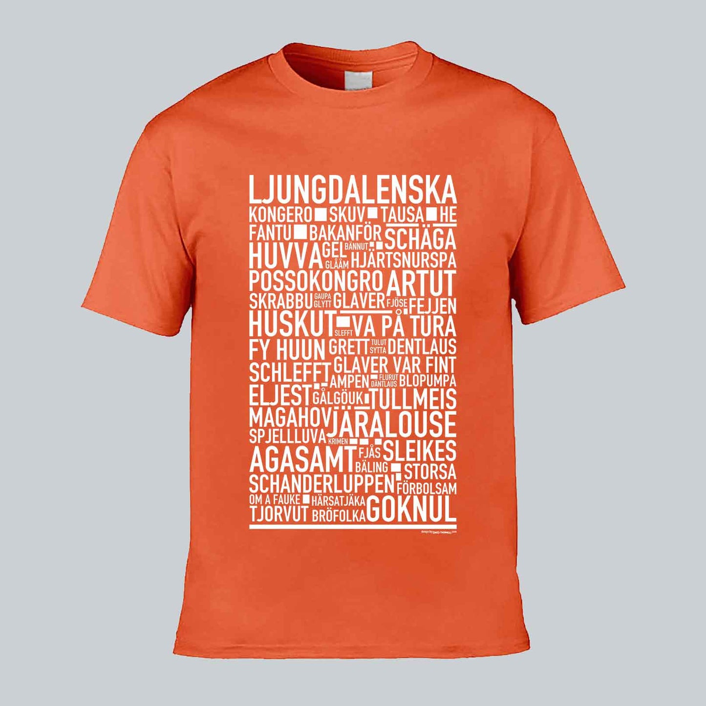 Ljungdalenska Dialekt Text T-shirt