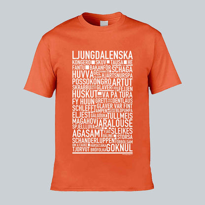 Ljungdalenska Dialekt Text T-shirt