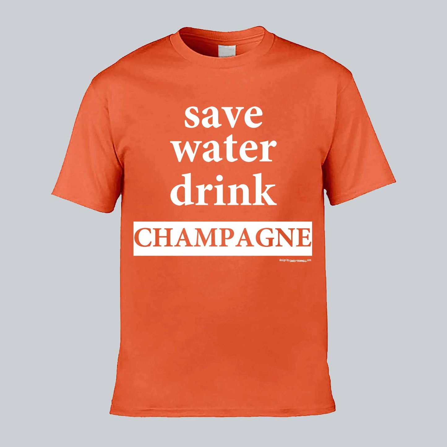 Save Water Text T-shirt