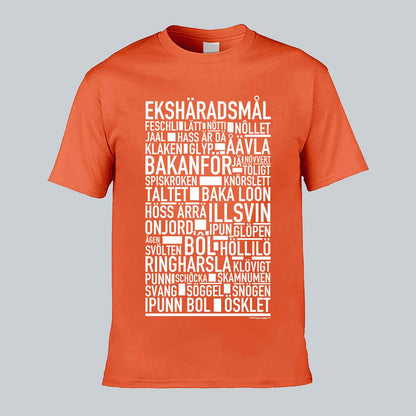 Ekshäradsmål Dialekt Text T-shirt