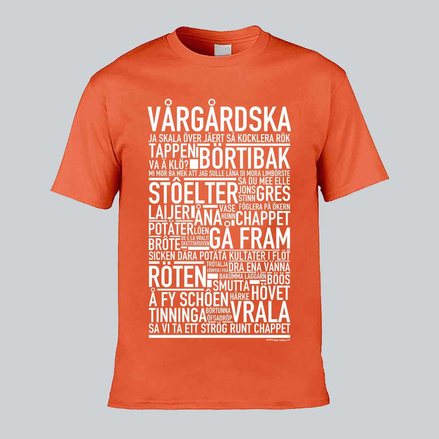 Vårgårdska Dialekt Text T-shirt