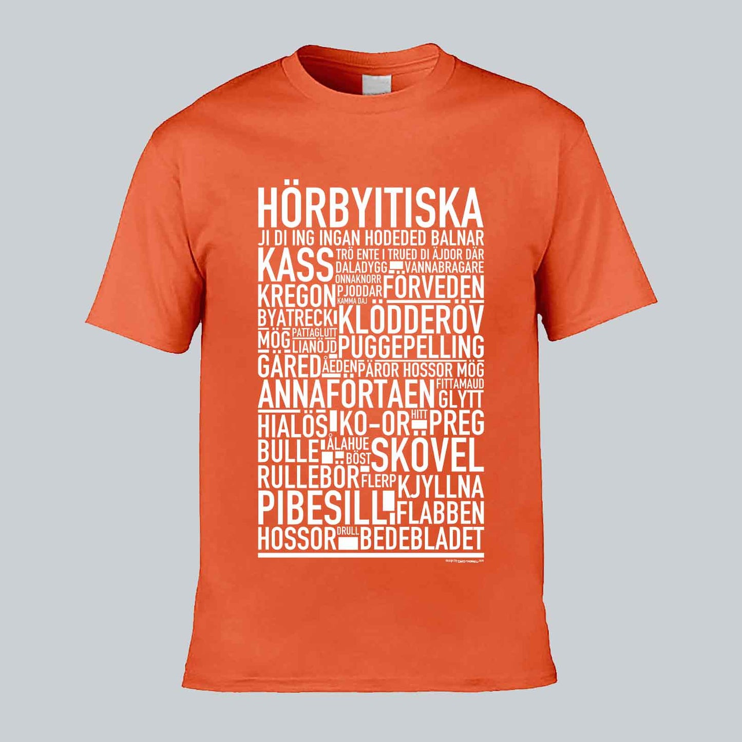 Hörbyitiska Dialekt Text T-shirt