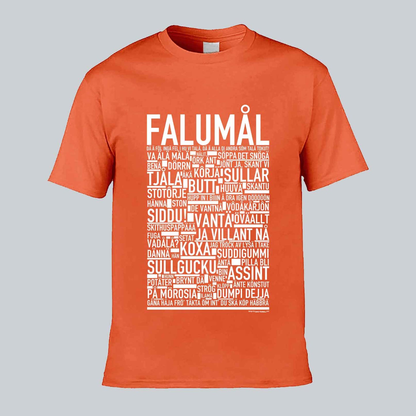 Falumål Dialekt Text T-shirt