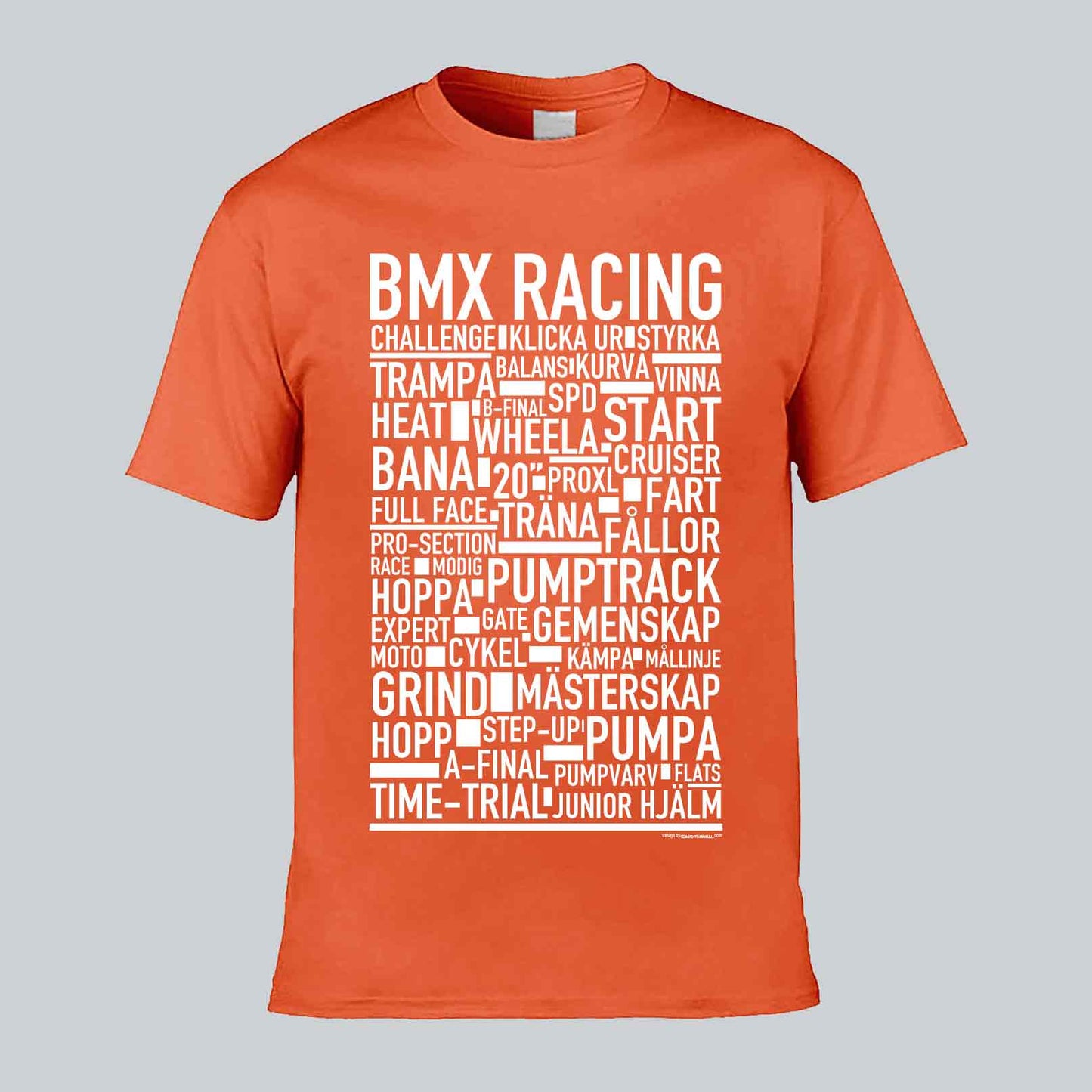 BMX Racing Text T-shirt