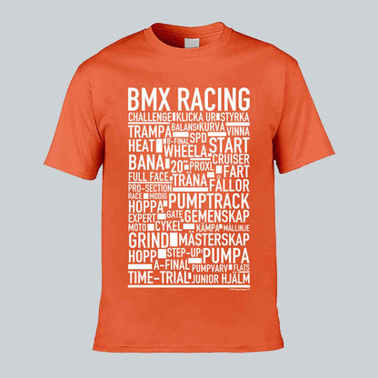 BMX Racing Text T-shirt