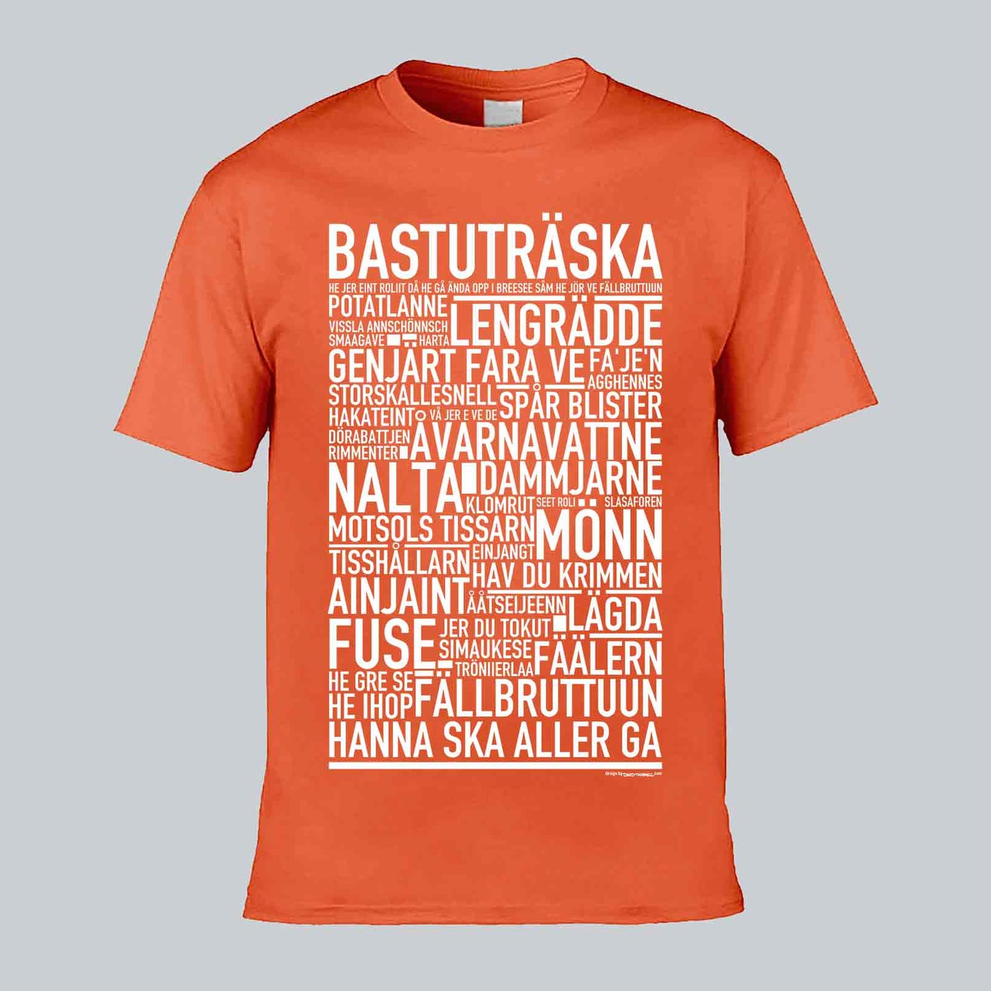 Bastuträska Dialekt Text T-shirt