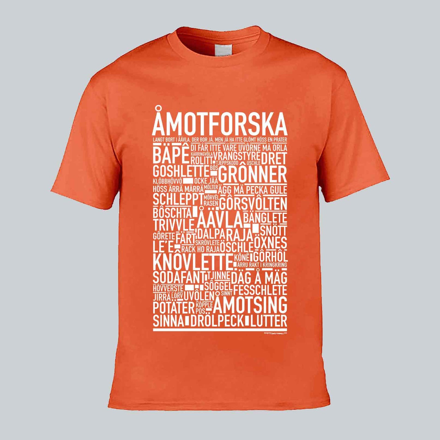 Åmotforska Dialekt Text T-shirt