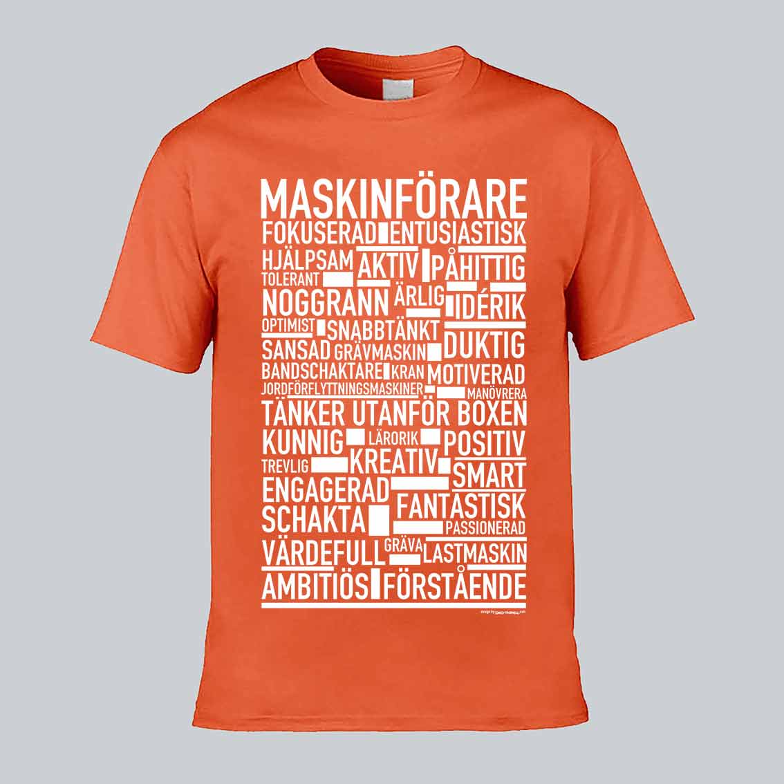 Maskinförare Text T-shirt