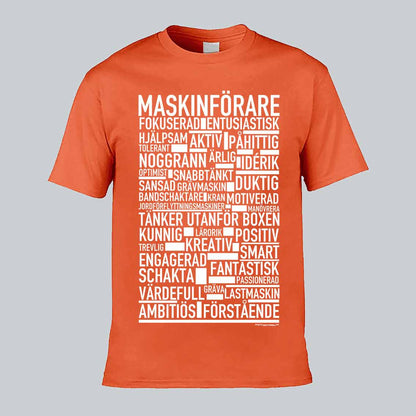 Maskinförare Text T-shirt