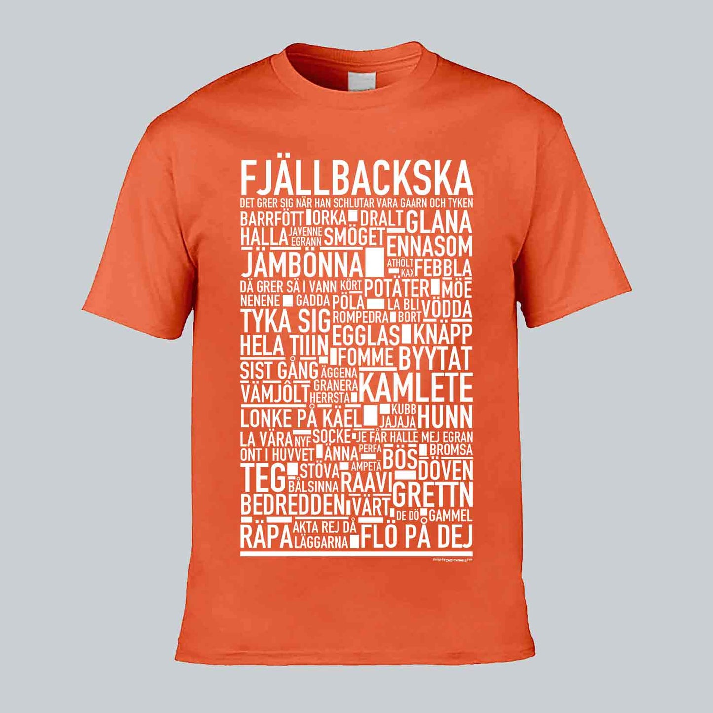 Fjällbackska Dialekt Text T-shirt