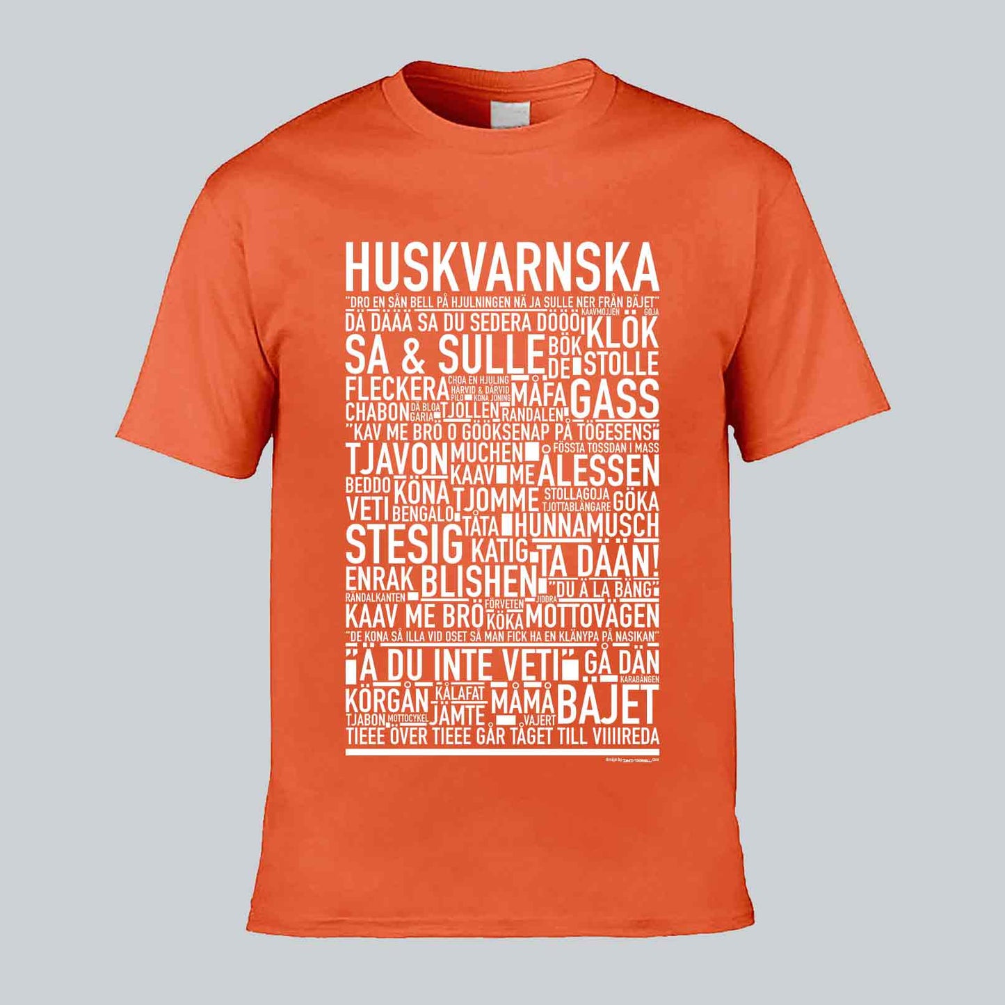 Huskvarnska Dialekt Text T-shirt