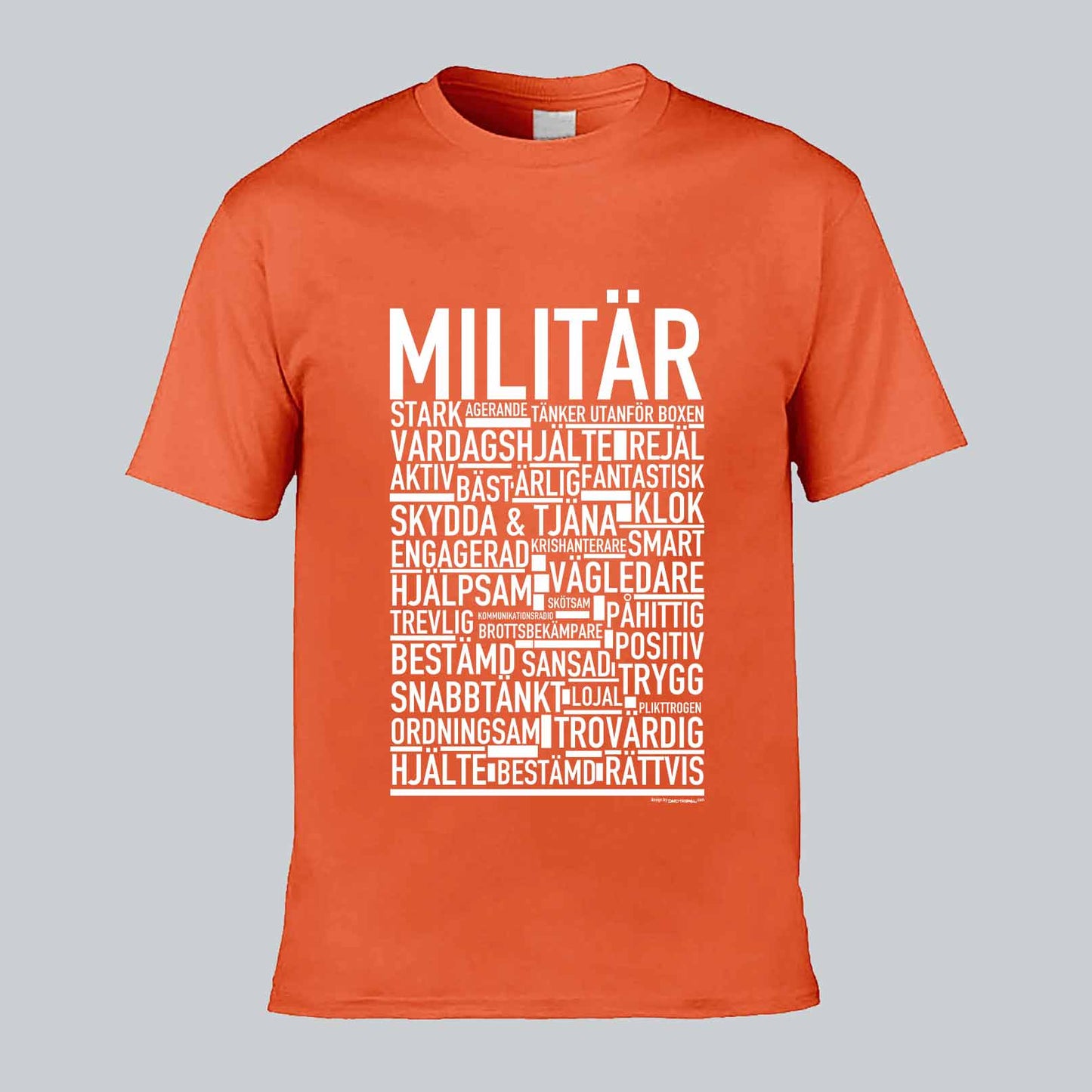 Militär Text T-shirt
