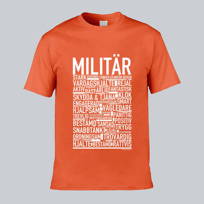 Militär Text T-shirt