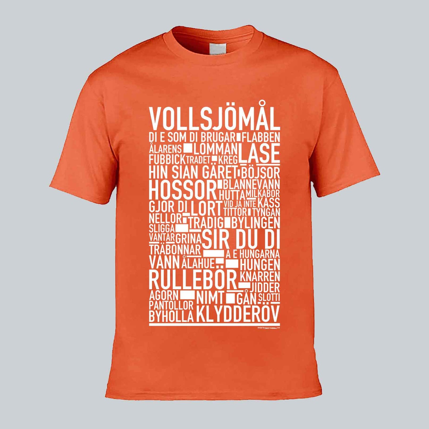 Vollsjömål Dialekt Text T-shirt