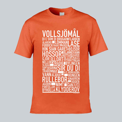 Vollsjömål Dialekt Text T-shirt