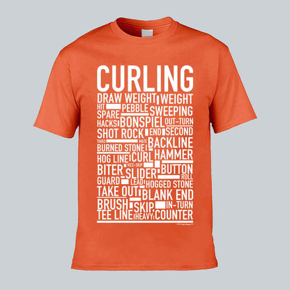 Curling Text T-shirt