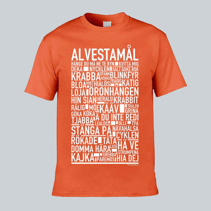 Alvestamål Dialekt Text T-shirt