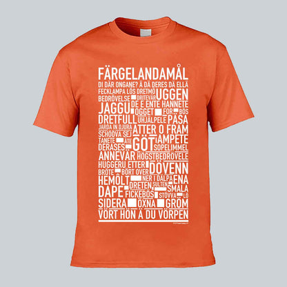 Färgelandamål Dialekt Text T-shirt