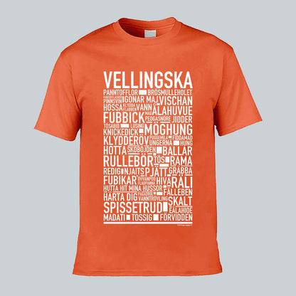 Vellingska Dialekt Text T-shirt
