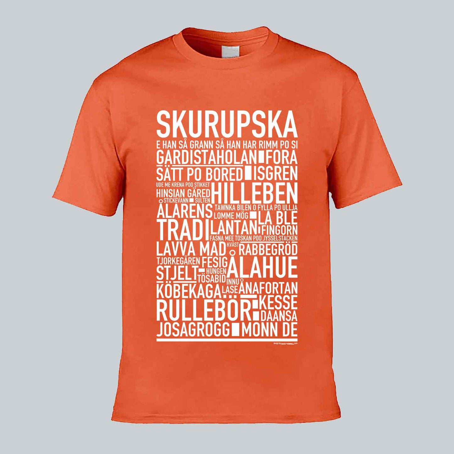 Skurupska Dialekt Text T-shirt